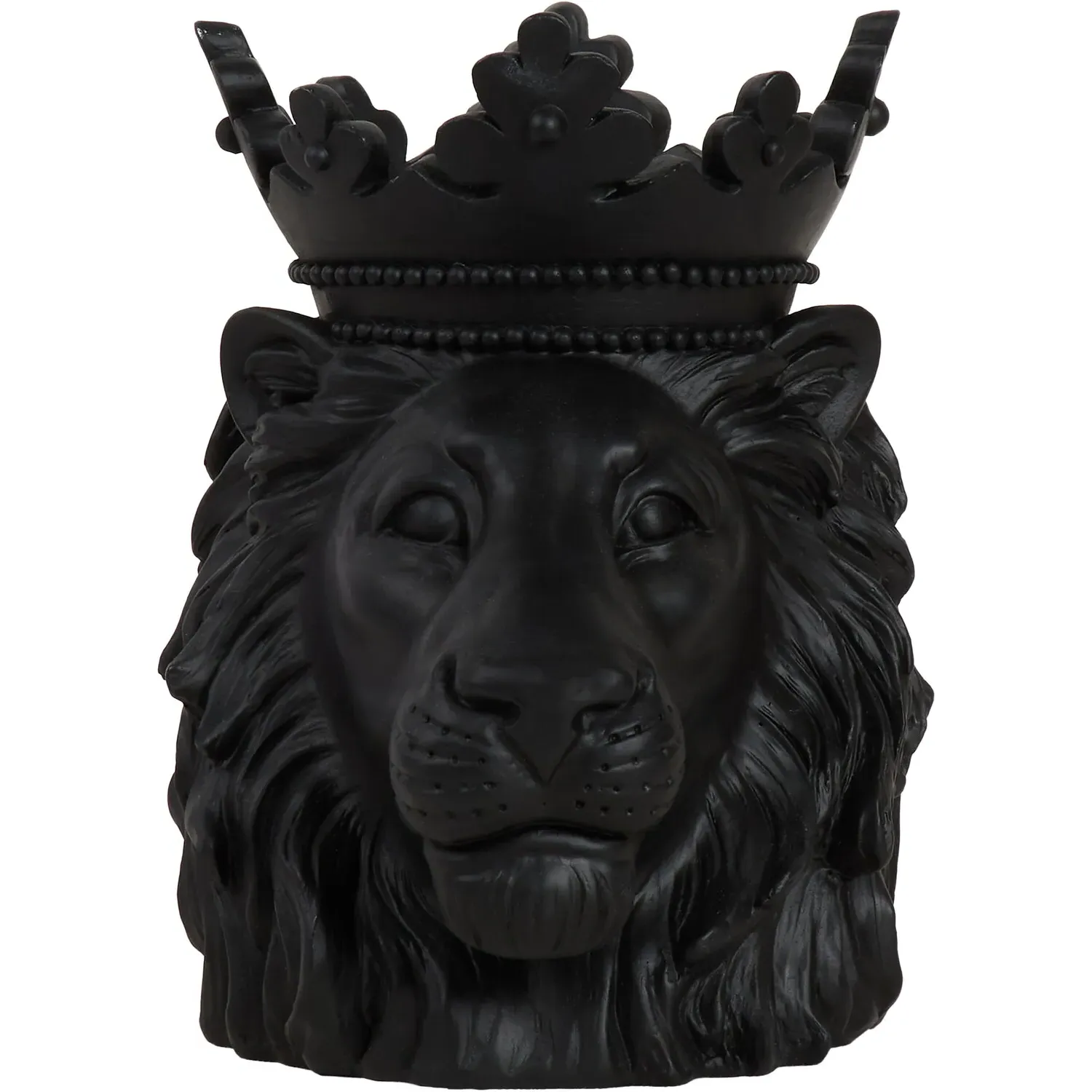 Lion Candle Holder - Black
