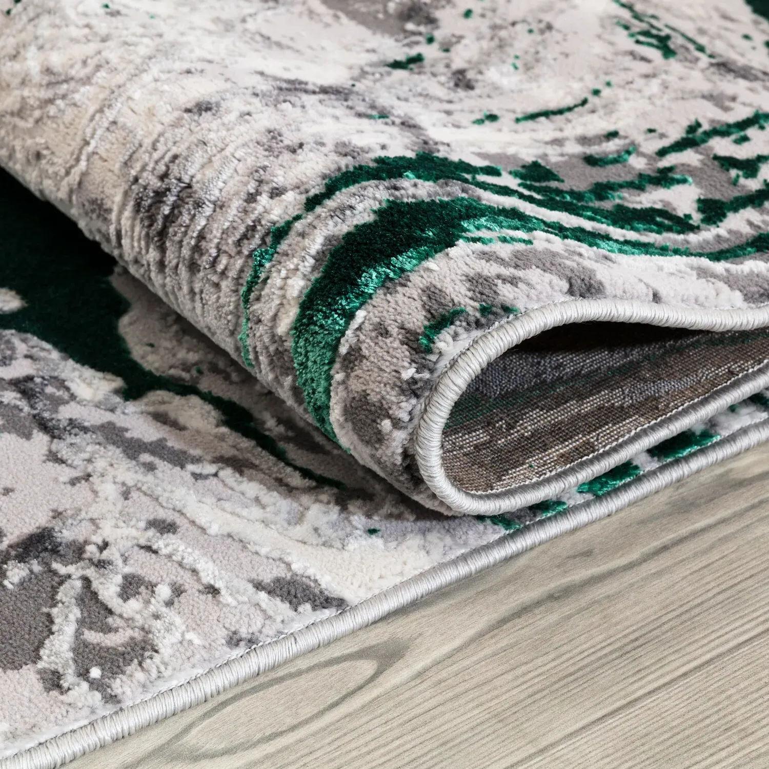 Liquid Marble Rug - Emerald