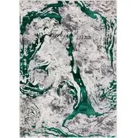 Liquid Marble Rug - Emerald