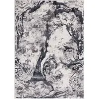 Liquid Marble Rug - Silver