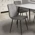 Lisbon Set of 4 Dining Chairs - Grey, Velvet