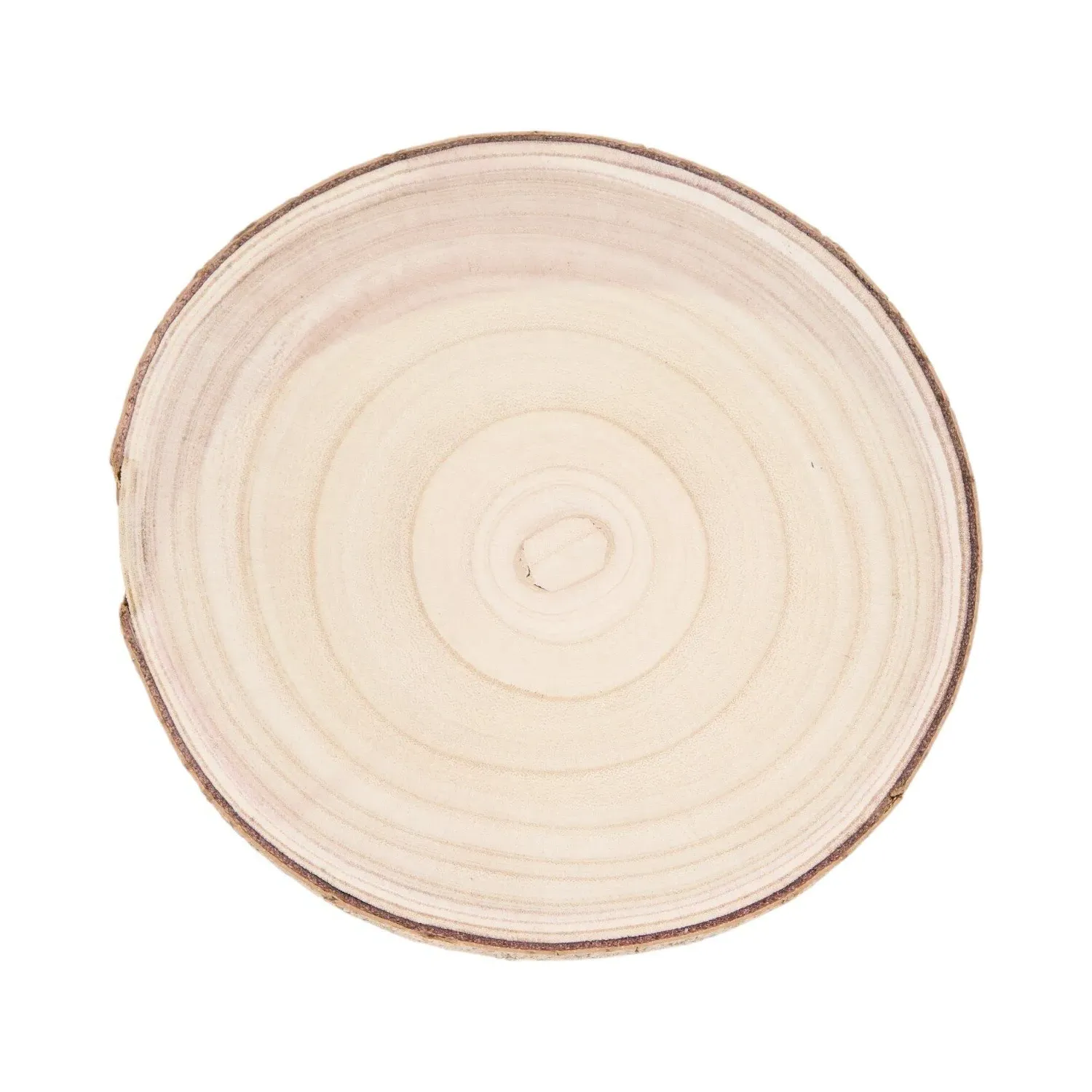 Log Slice Decoration 26cm - Natural, Wood image