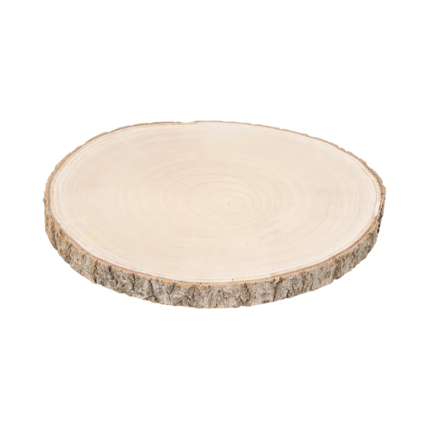 Log Slice Decoration 30cm - Natural, Wood