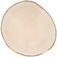 Log Slice Decoration 30cm - Natural, Wood