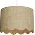 Lola Scalloped Edge Lamp Shade - Neutral, Rattan