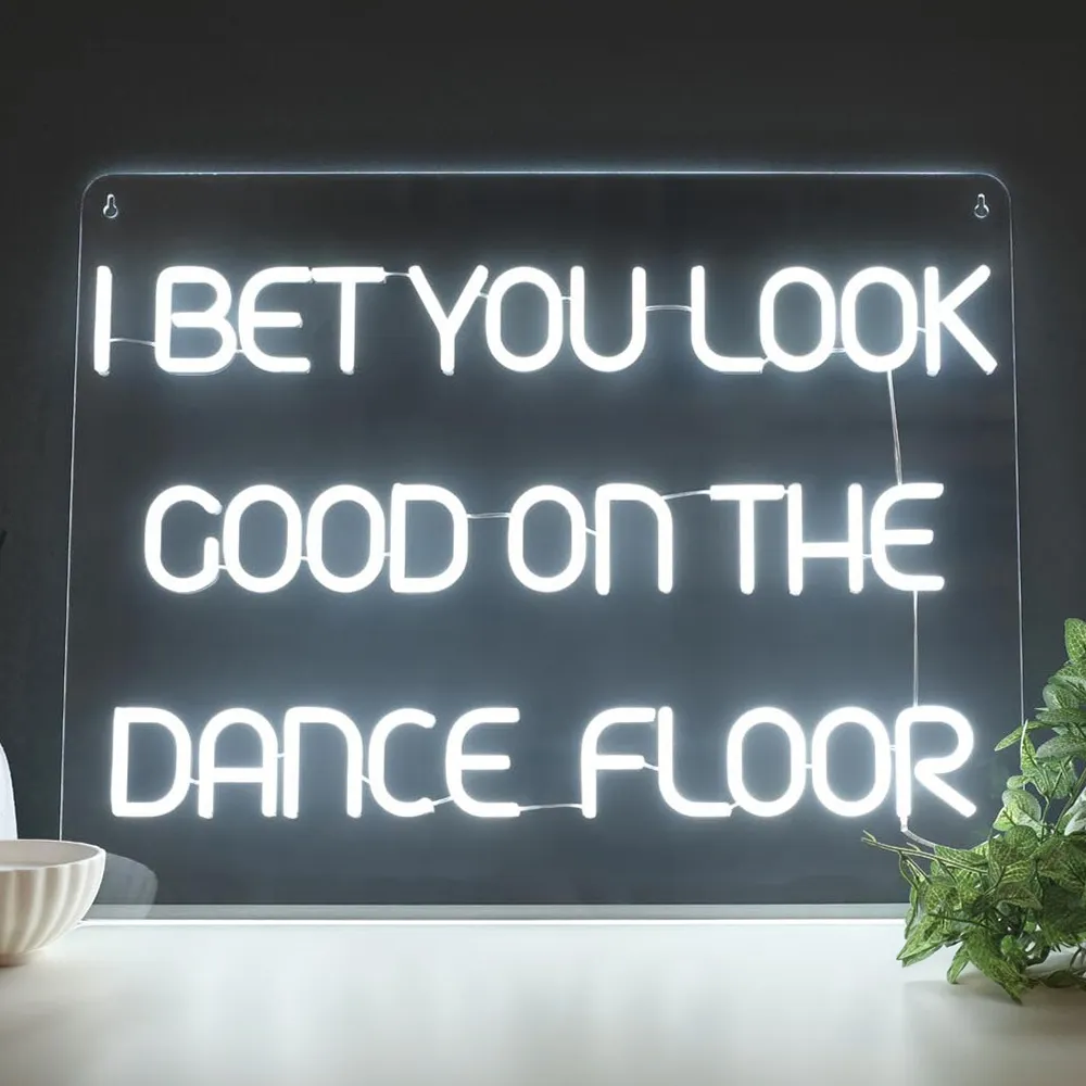 Look Good On The Dancefloor LED Neon Light - White