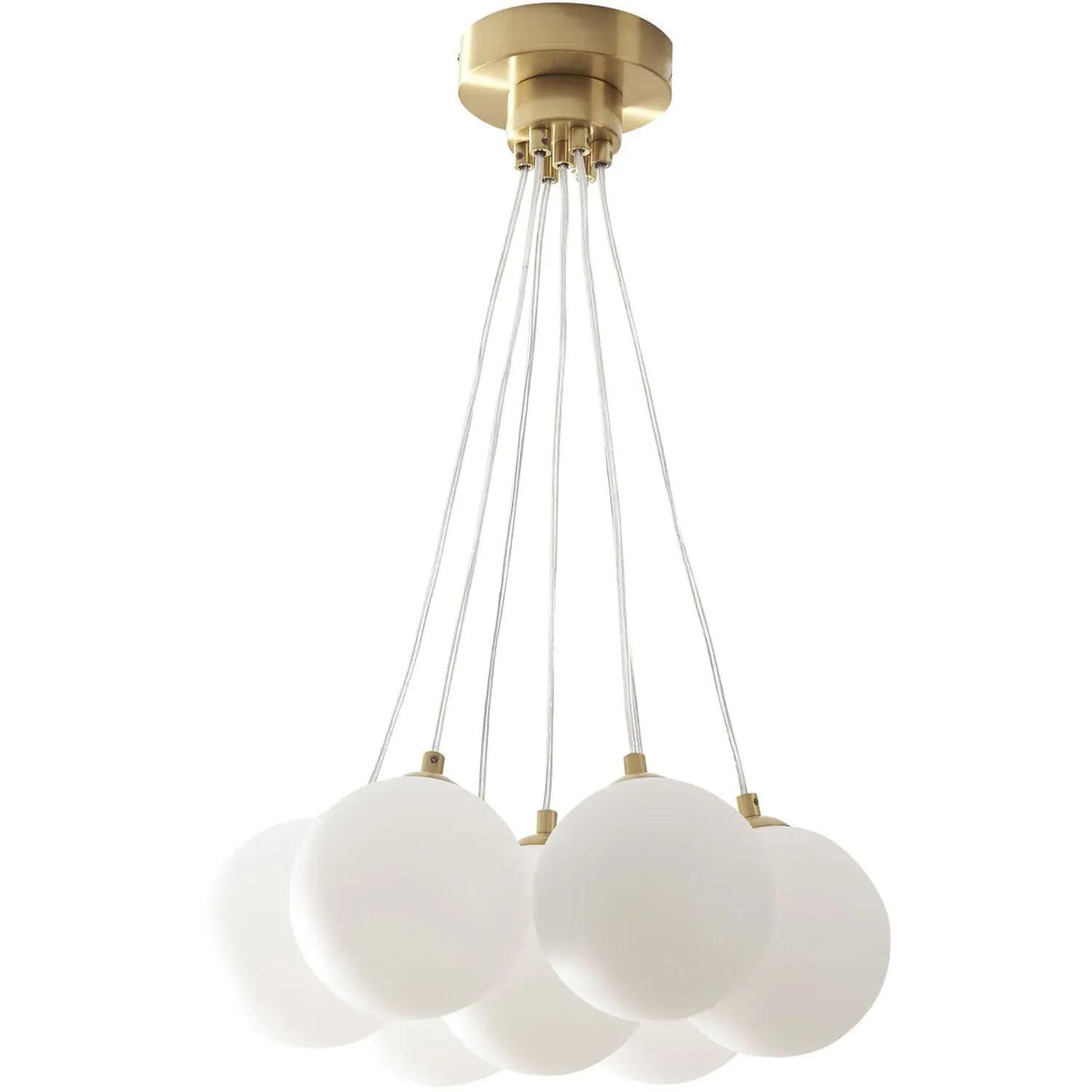 Lottie 7 Ball Ceiling Light - Gold