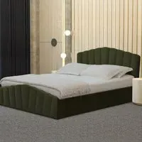 Lottie Double Ottoman Bed with Storage - Green
