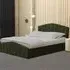 Lottie Double Ottoman Bed with Storage - Green