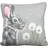 Louise Brown Hare Cushion - Grey