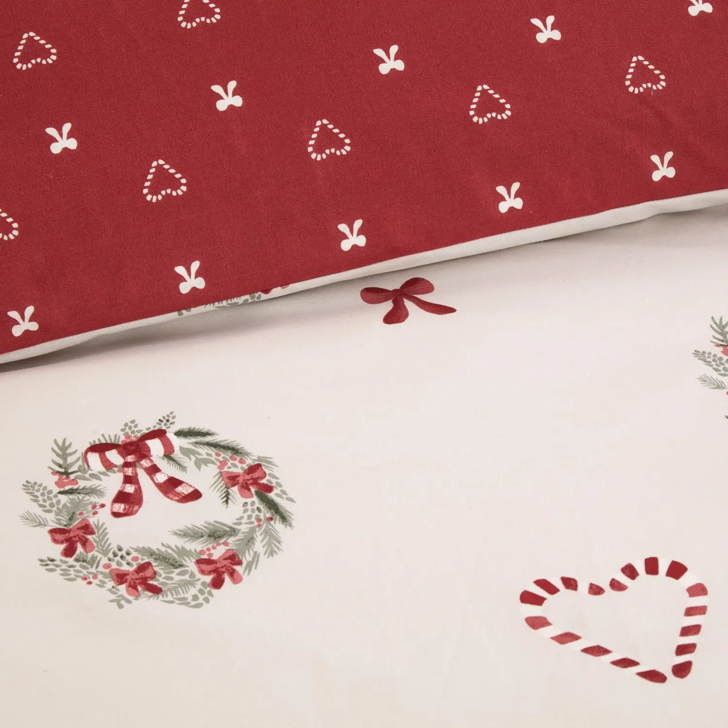 Love at Christmas King Duvet Set - Red