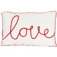 Love Cushion - White, Red