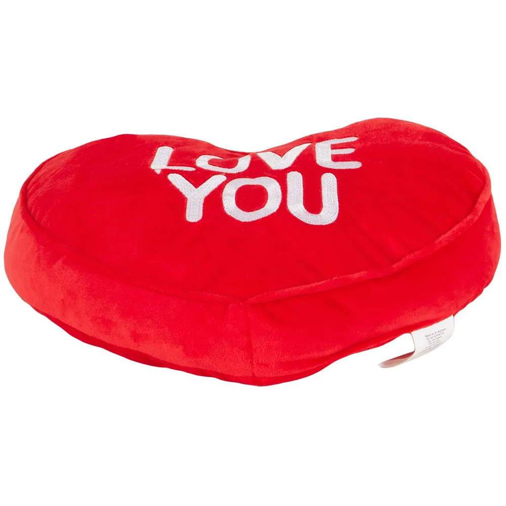 Love Hearts Heart-Shaped Cushion - Multicolour