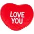 Love Hearts Heart-Shaped Cushion - Multicolour
