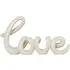 Love Script Ornament - White