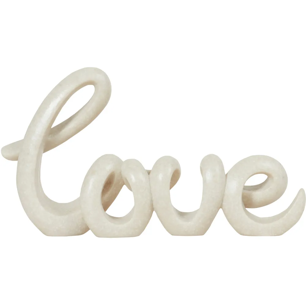 Love Script Ornament - White image