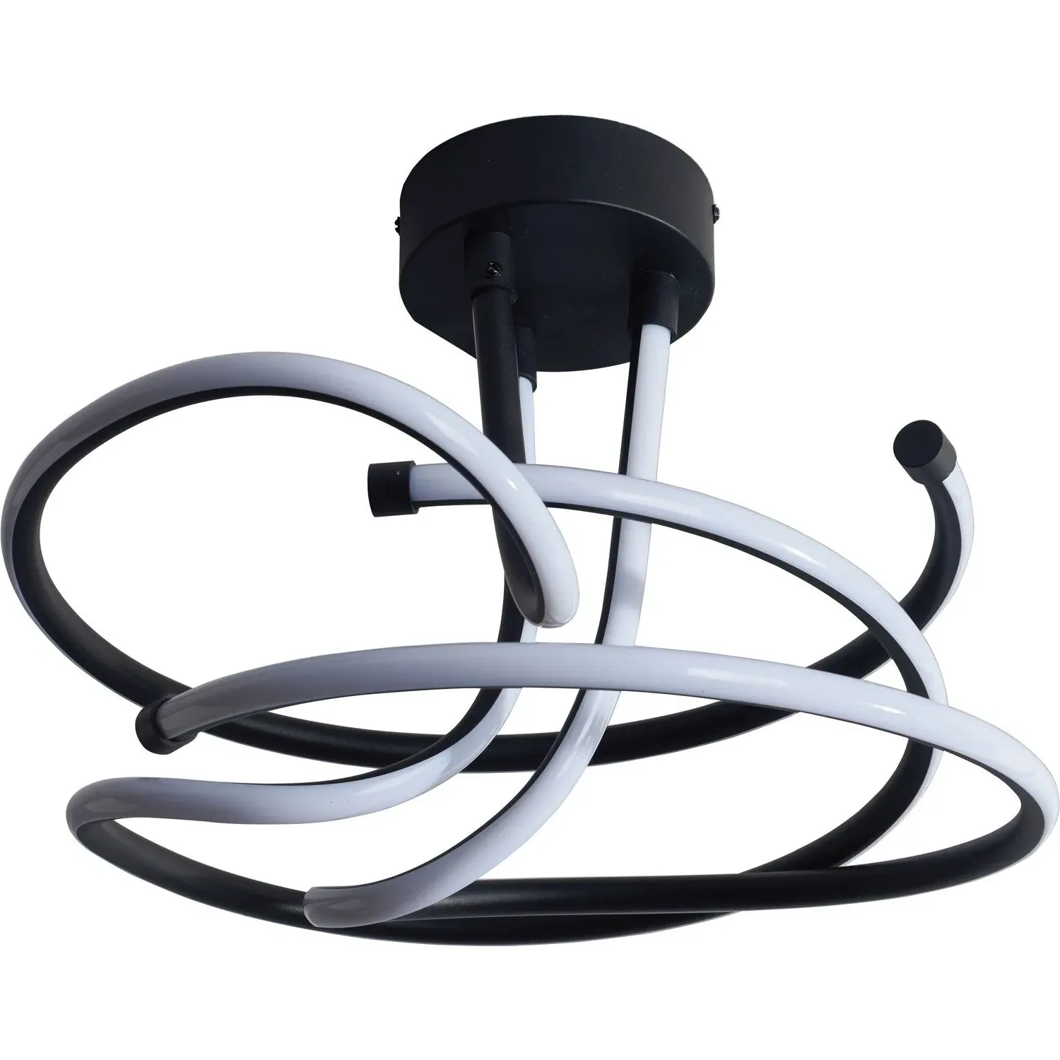 Luciana Flush Ceiling Light - Black image