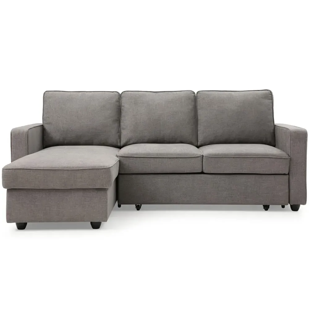 Lucien 3-Seater Corner Sofa Bed with Storage - Grey