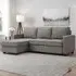 Lucien 3-Seater Corner Sofa Bed with Storage - Grey