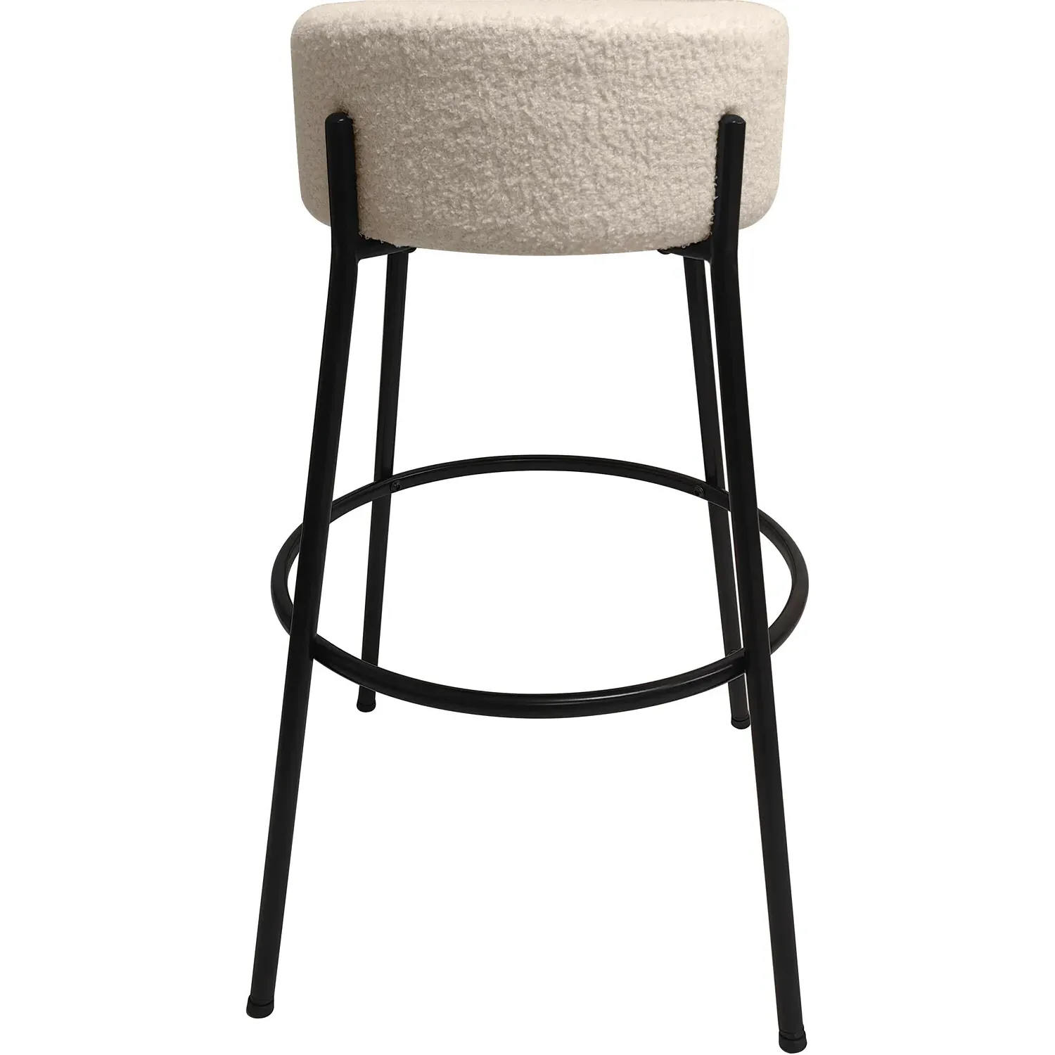 Luella Bar Stool - White, Teddy