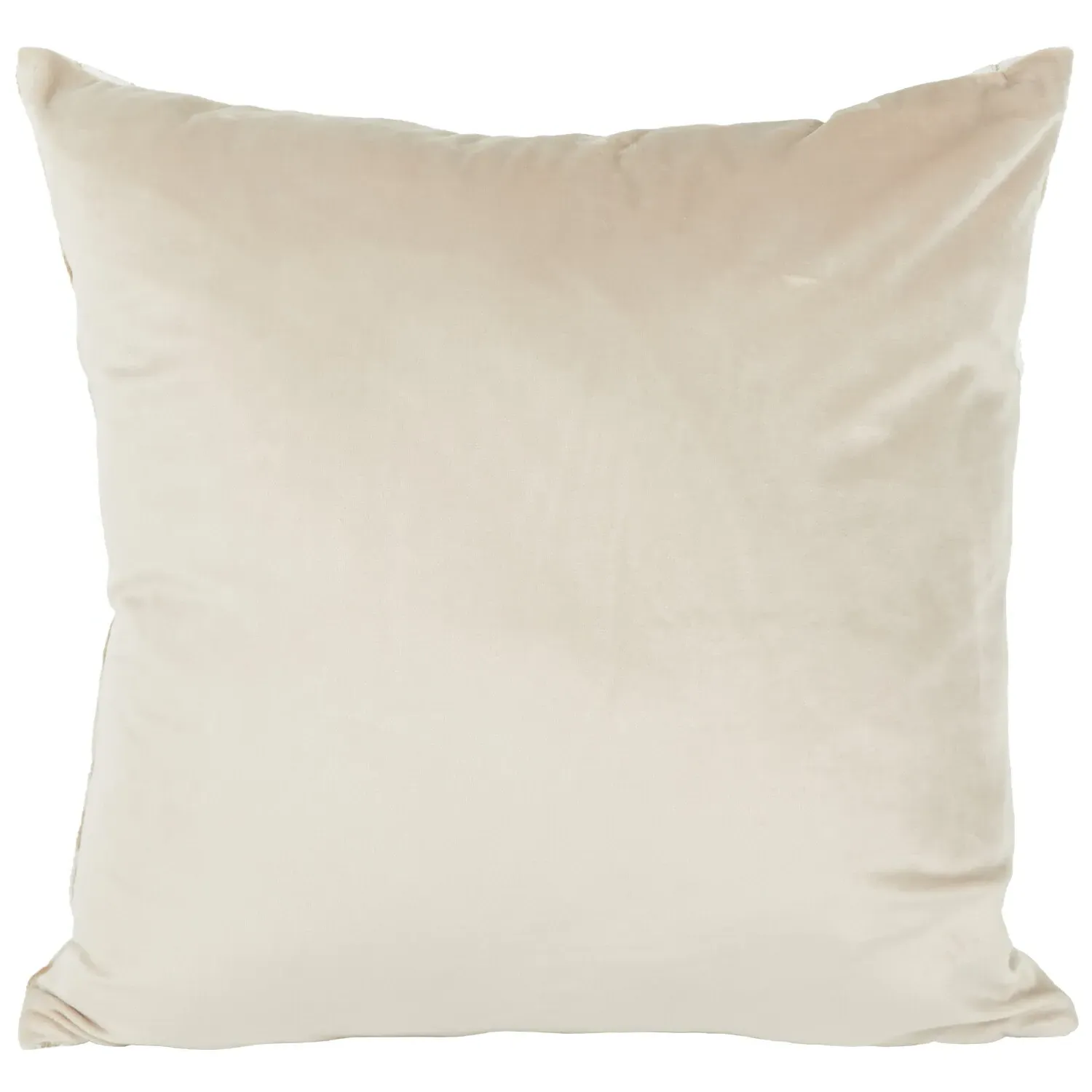 Luna Geo Velvet Cushion - Ivory