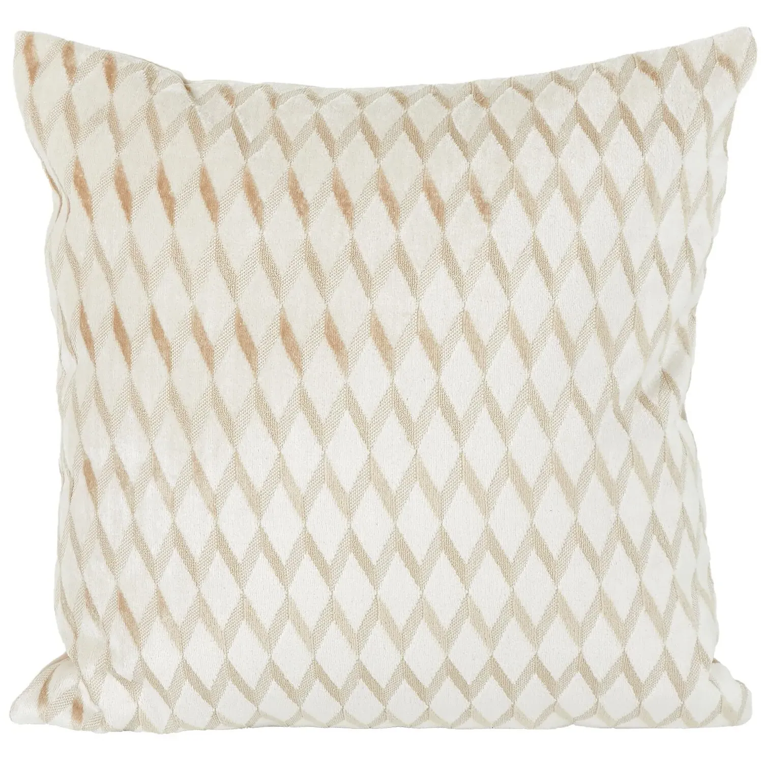 Luna Geo Velvet Cushion - Ivory image