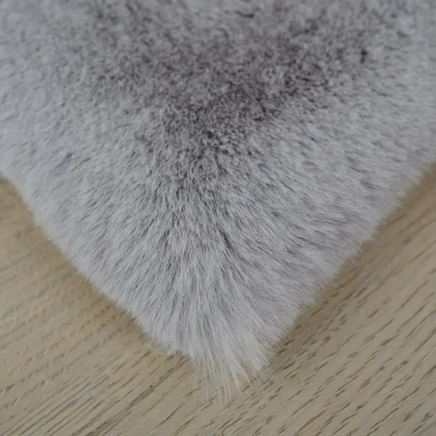 Lux Rabbit Faux Fur Rug - Glacier