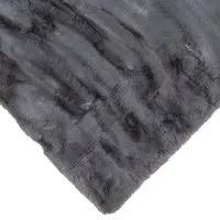 Lux Rabbit Faux Fur Rug - Grey