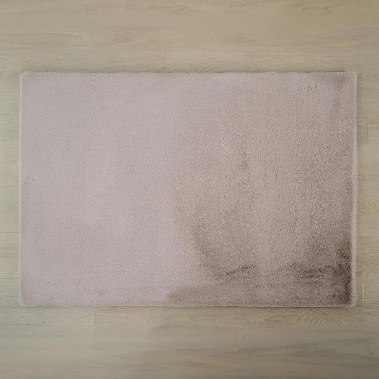 Lux Rabbit Faux Fur Rug - Taupe