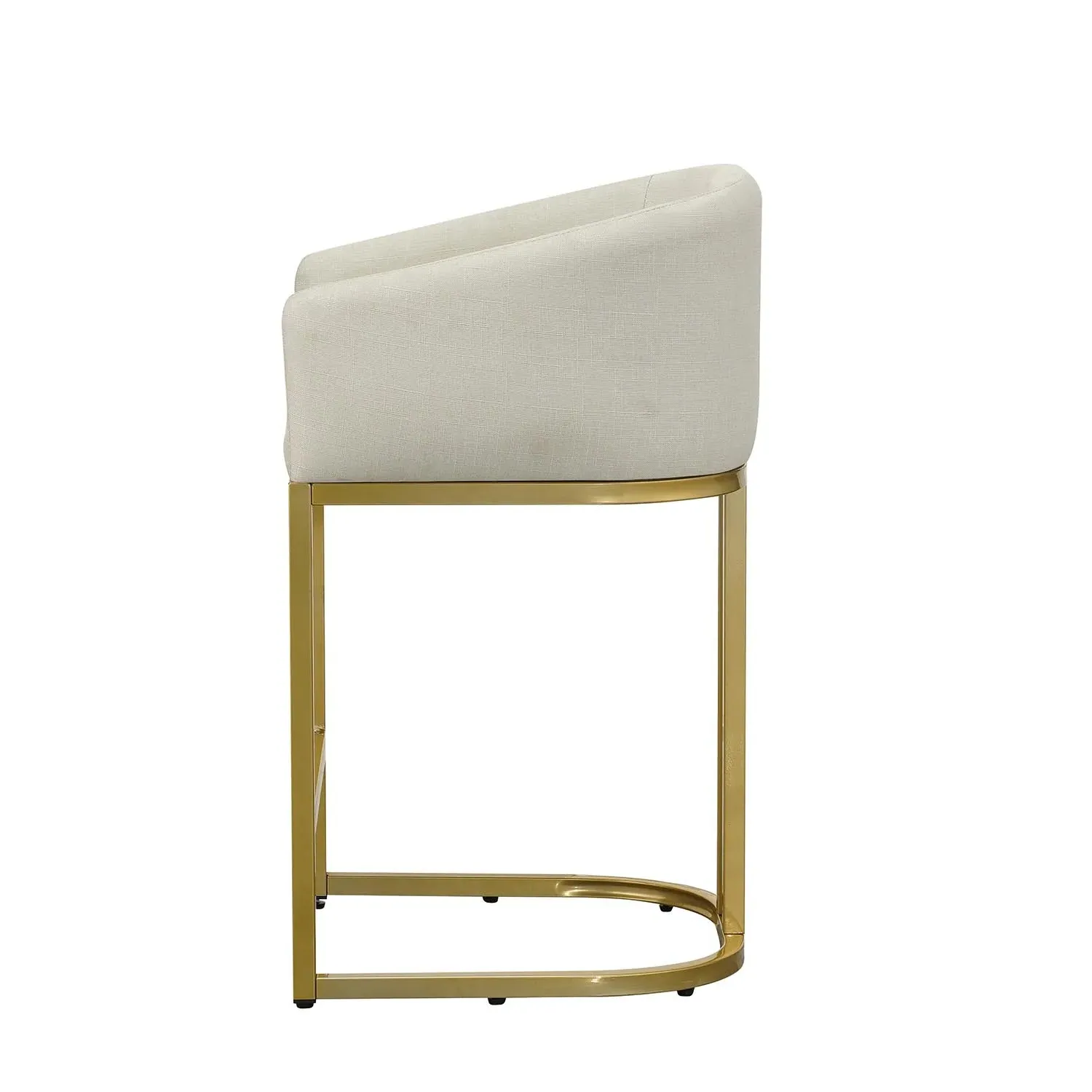 Lyla Bar Stool - Cream, Linen