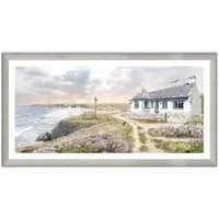 Macneil Clifftop Cottage Framed Wall Art - 85 x 45cm