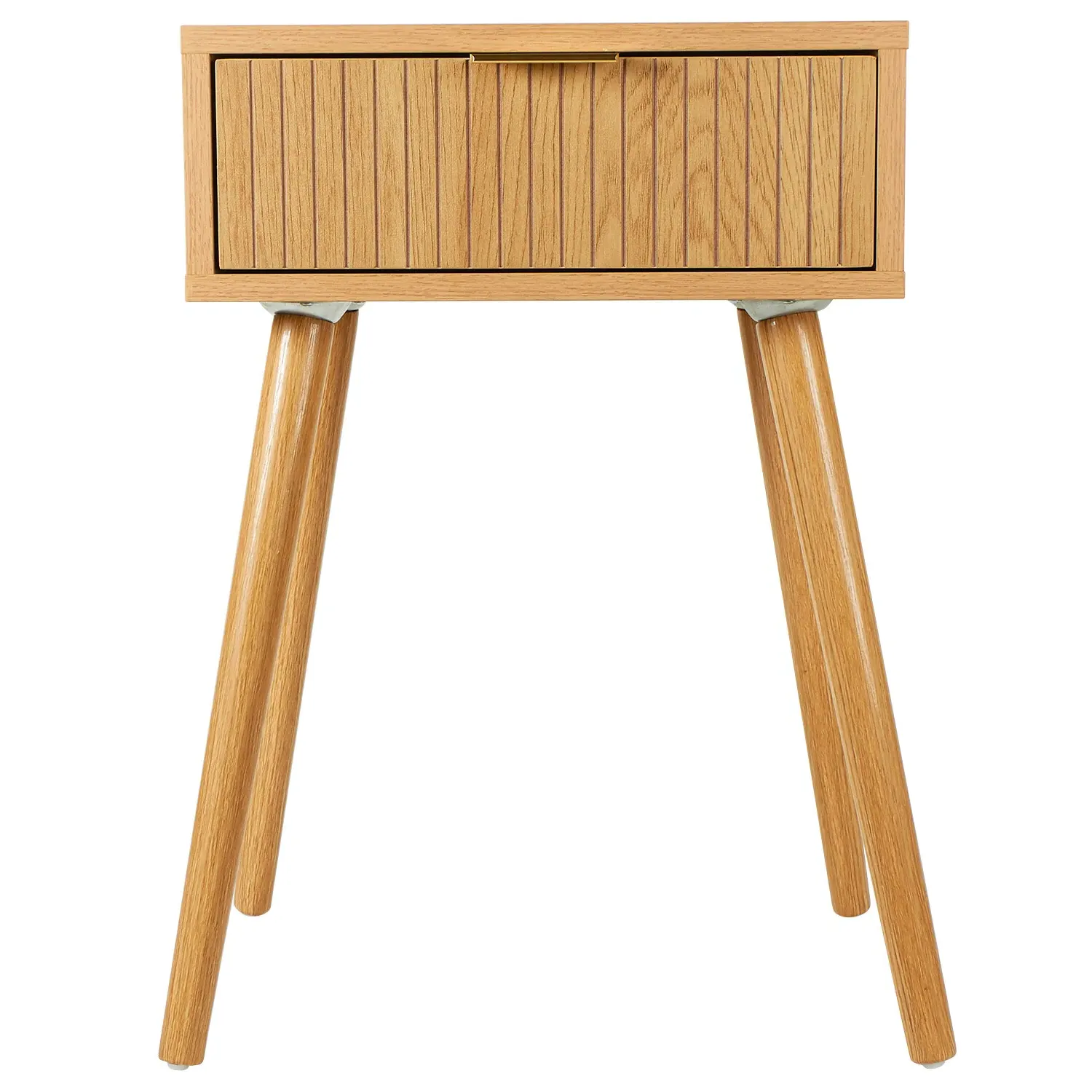 Maddison Bedside Table with Drawer - Natural
