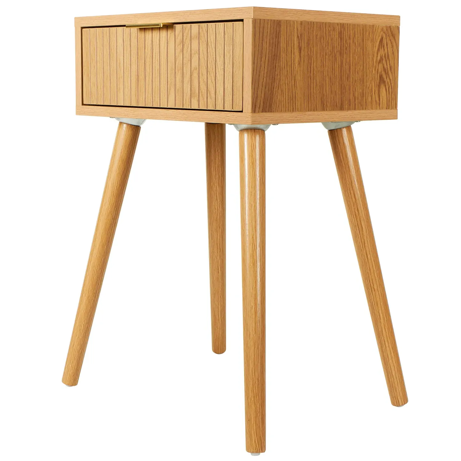Maddison Bedside Table with Drawer - Natural