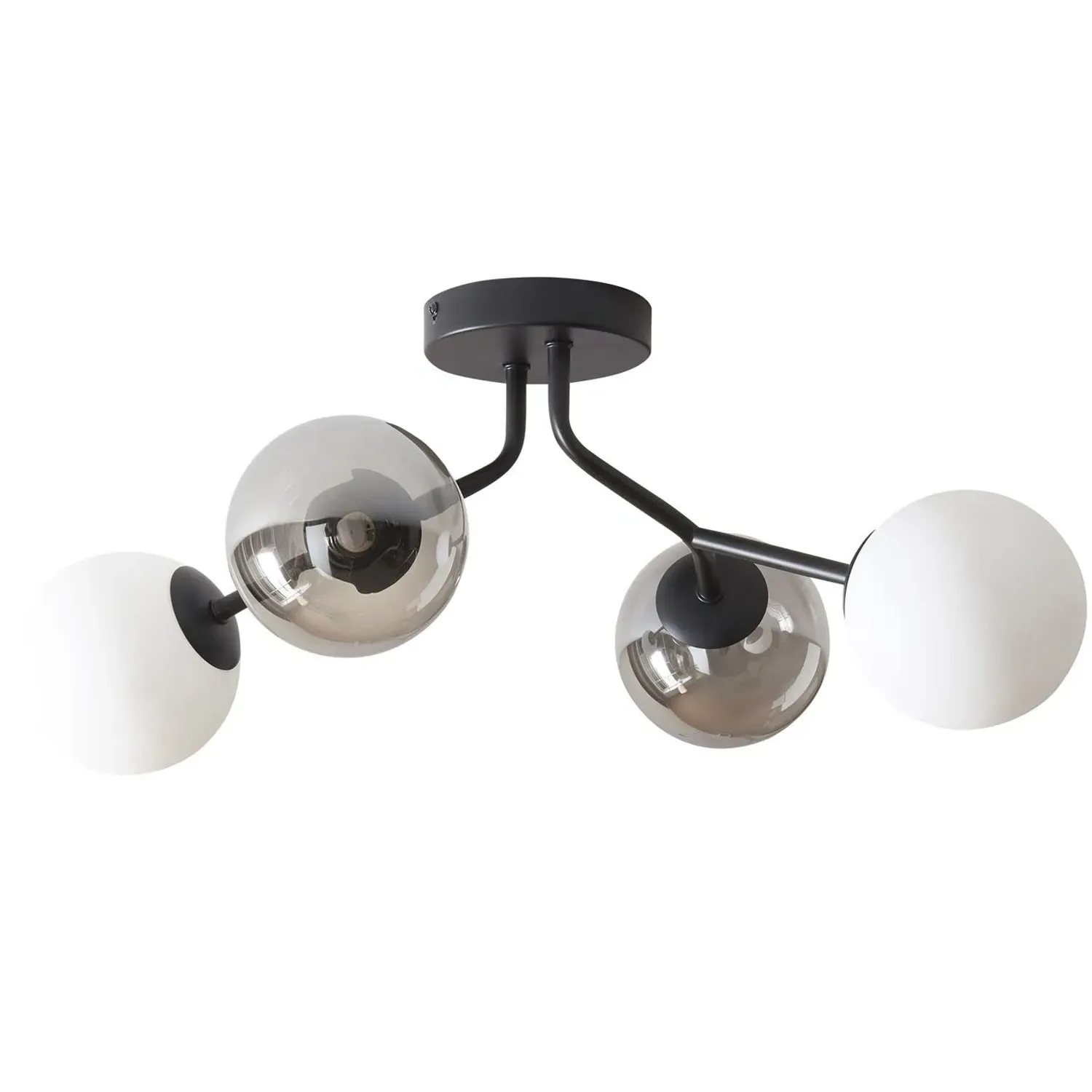 Madrid 4 Light Ceiling Fitting - Black image