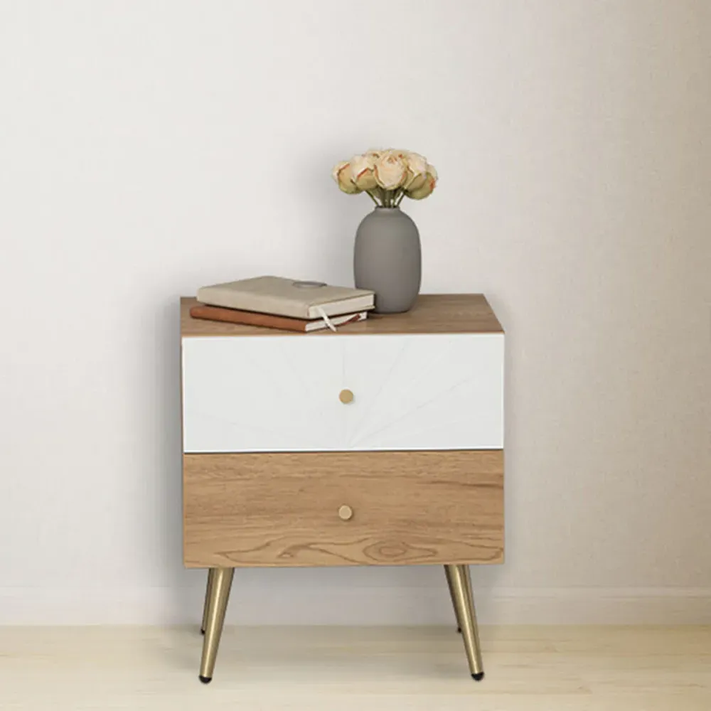Madrid Side Table with Storage - Oak
