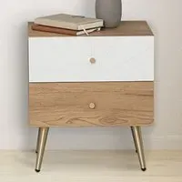 Madrid Side Table with Storage - Oak