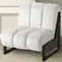 Maeve Accent Chair - White, Velvet