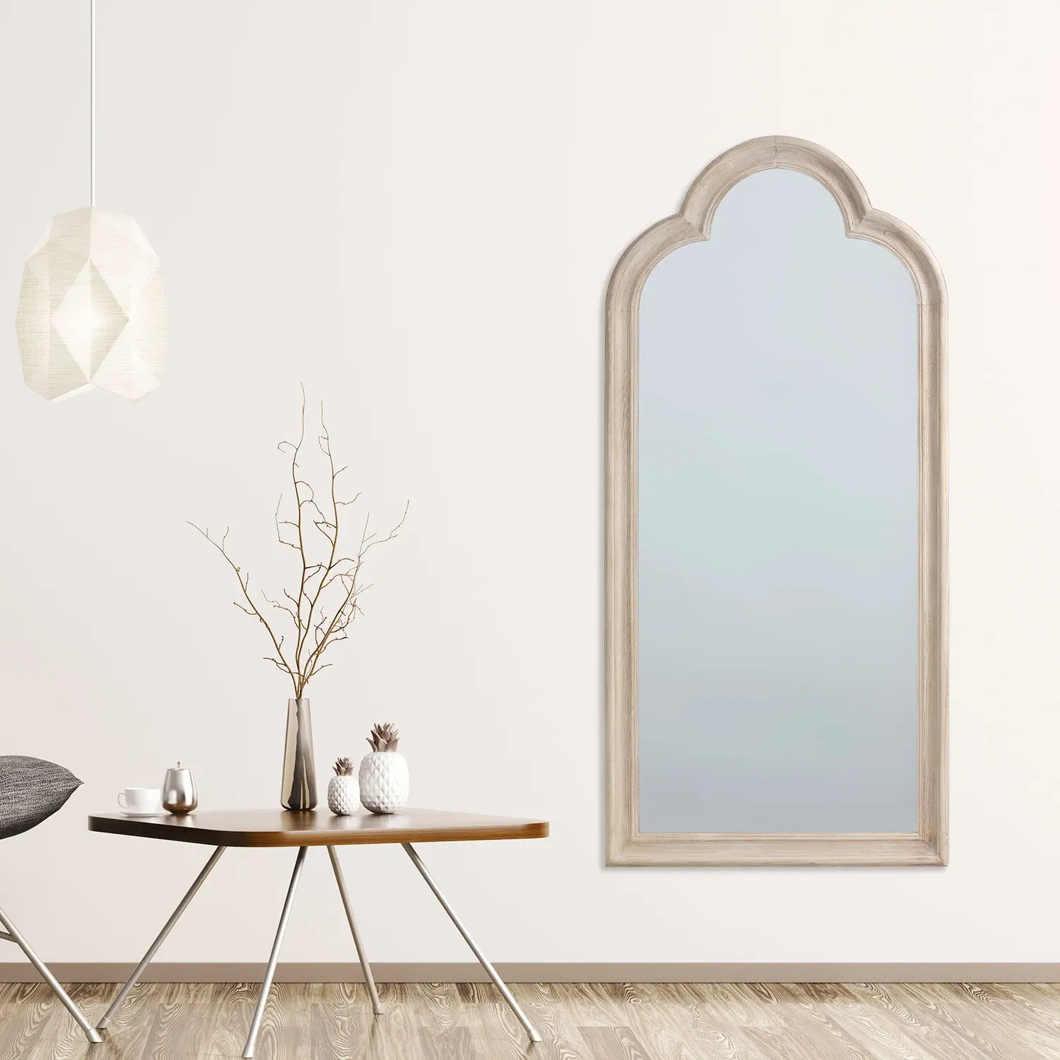 Maeve Arched Mirror - Wood