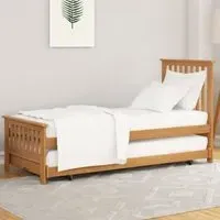 Maeve Single Guest Bed with Trundle - Natural, Oak