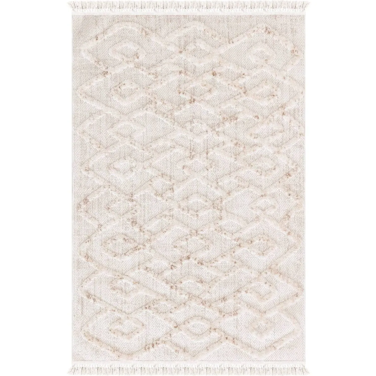 Magnus 120cm Rug with Fringe - Ivory image
