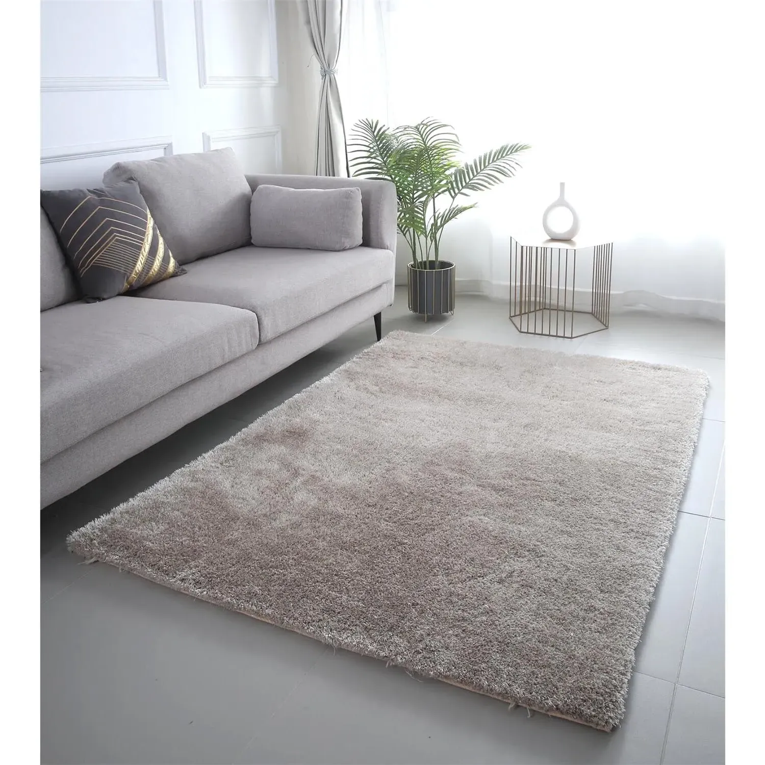 Maison 140cm Shag Rug - Natural