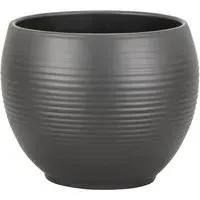Manacor 16cm Pot Cover - Anthracite, Ceramic