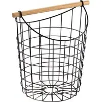 Manhattan Wire Toilet Roll Basket - Black