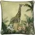 Manyara Giraffe Cushion - Green