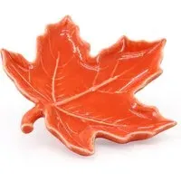 Maple Leaf Soap Dish - Orange