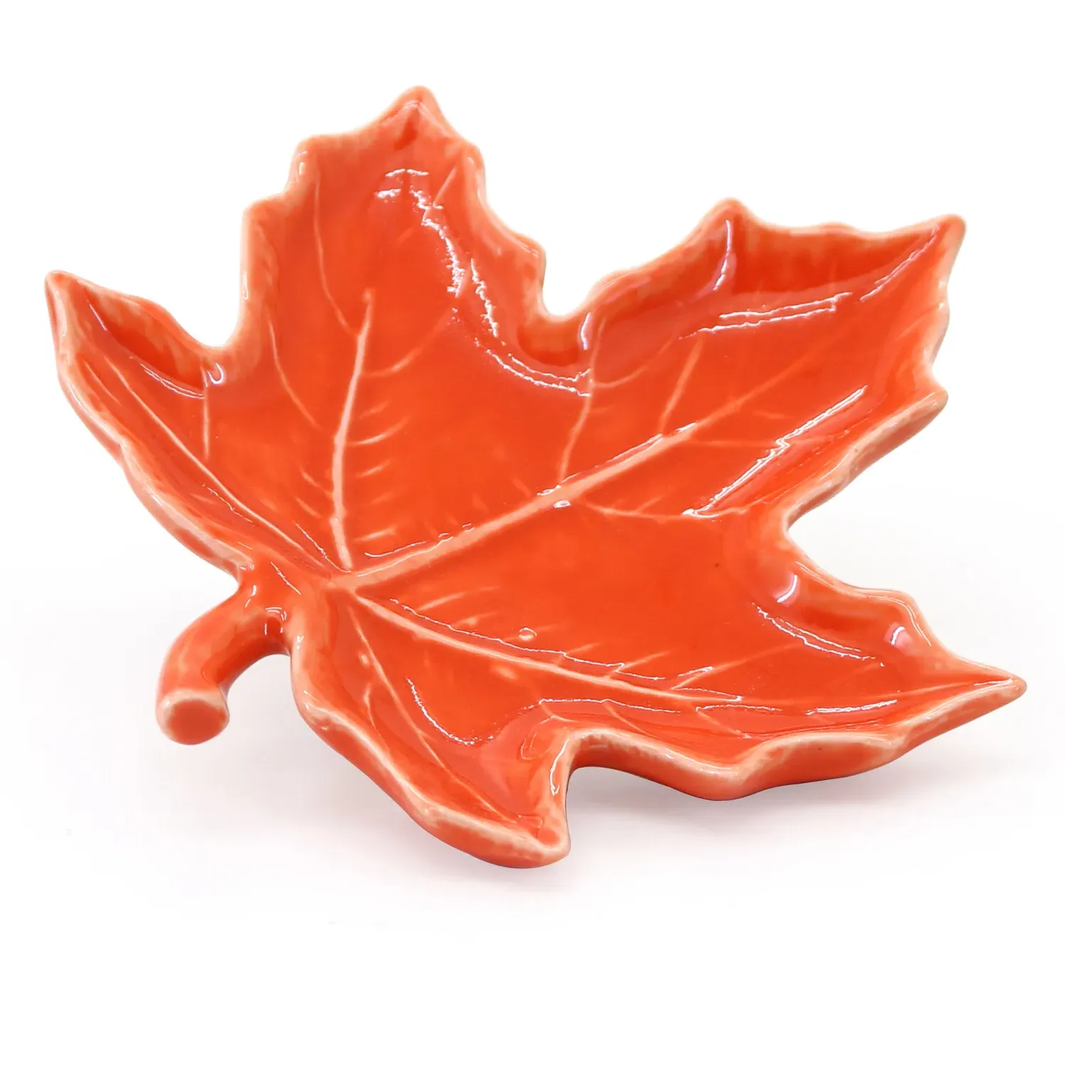 Maple Leaf Soap Dish - Orange image