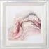 Marble Effect Jewelled Framed Art - Pink