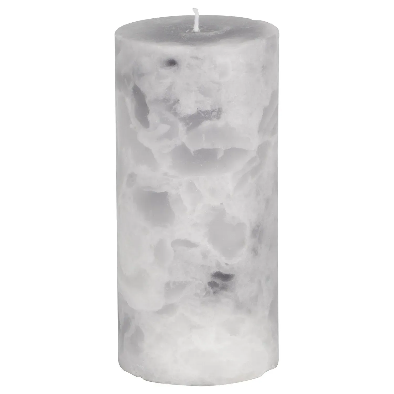 Marble Effect Pillar Candle