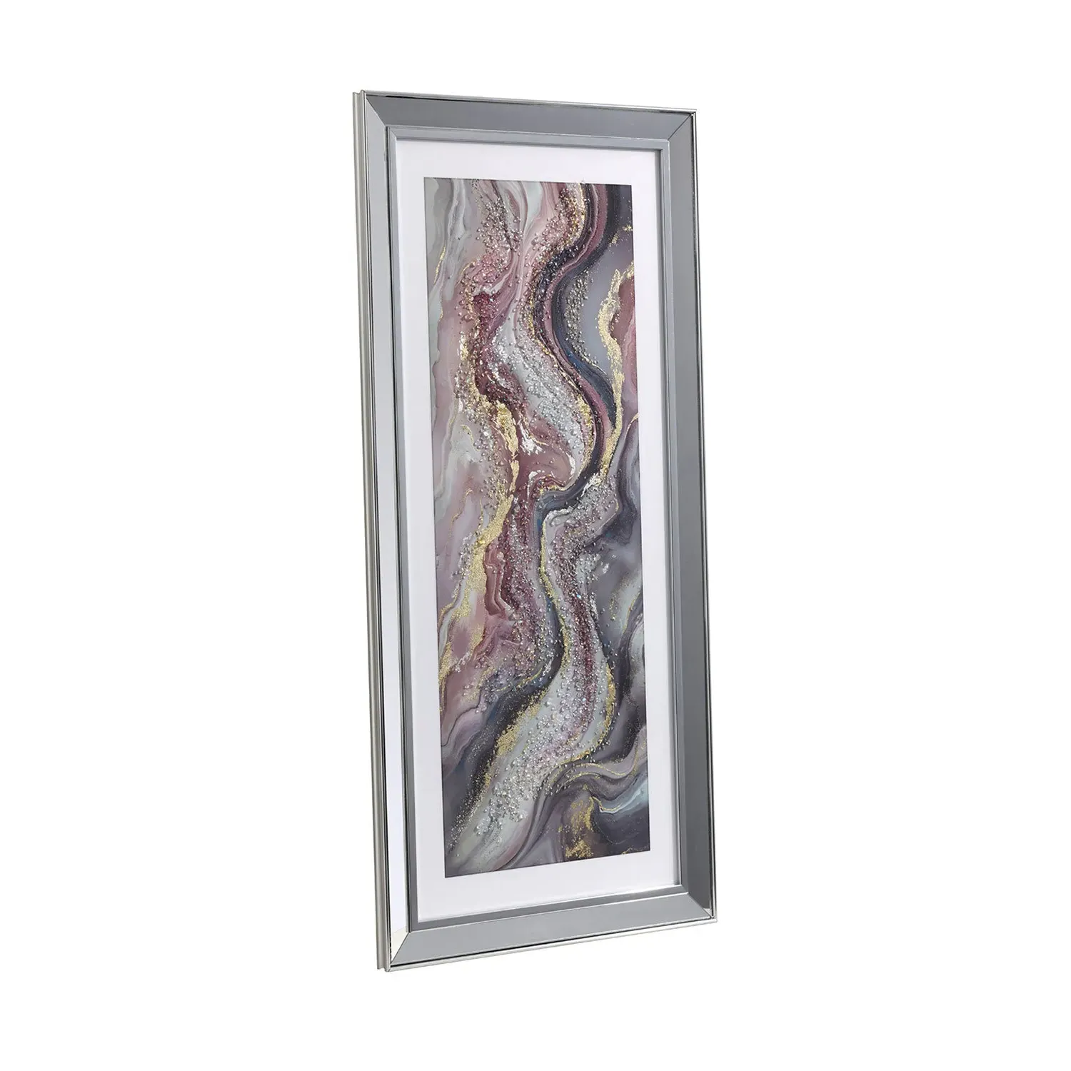 Marble Embellished Wall Art - Blush