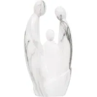 Marble Family Ornament - White